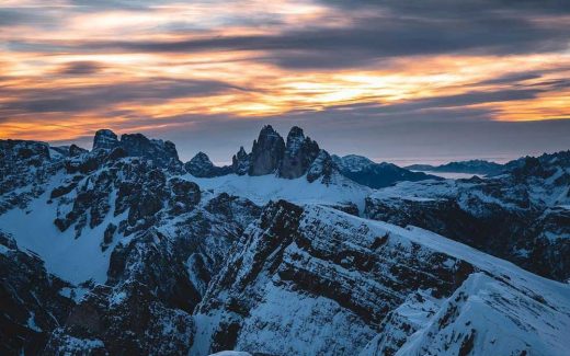 Wanderung zur Wintersonnenwende an den Drei Zinnen