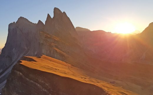 Wanderung zur Seceda: Sonnenaufgang in GrÃ¶den