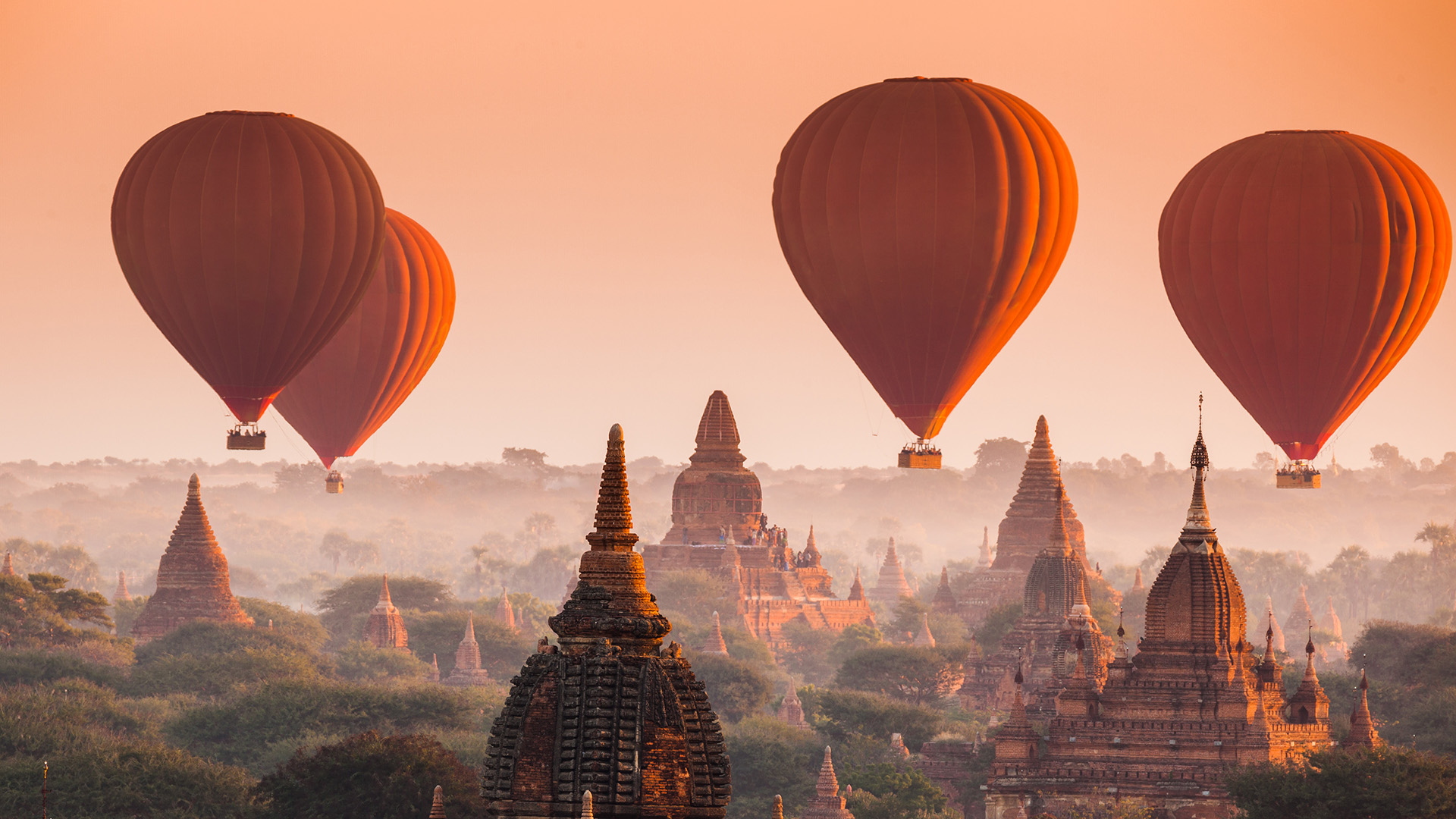 Tempel von Bagan: Wo HeiÃŸluftballons aufsteigen