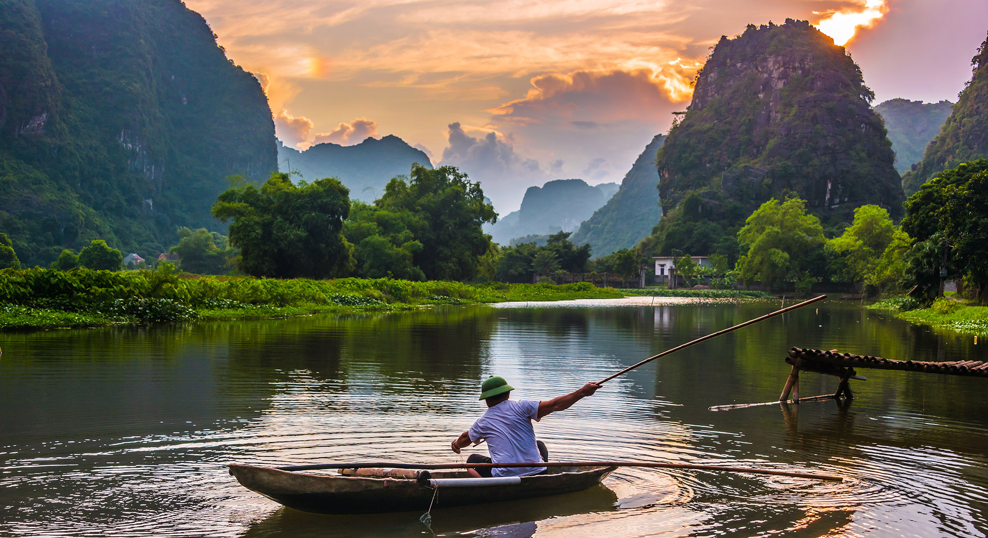 Bootfahren in Ninh Binh: Wie Halong Bay, nur besser