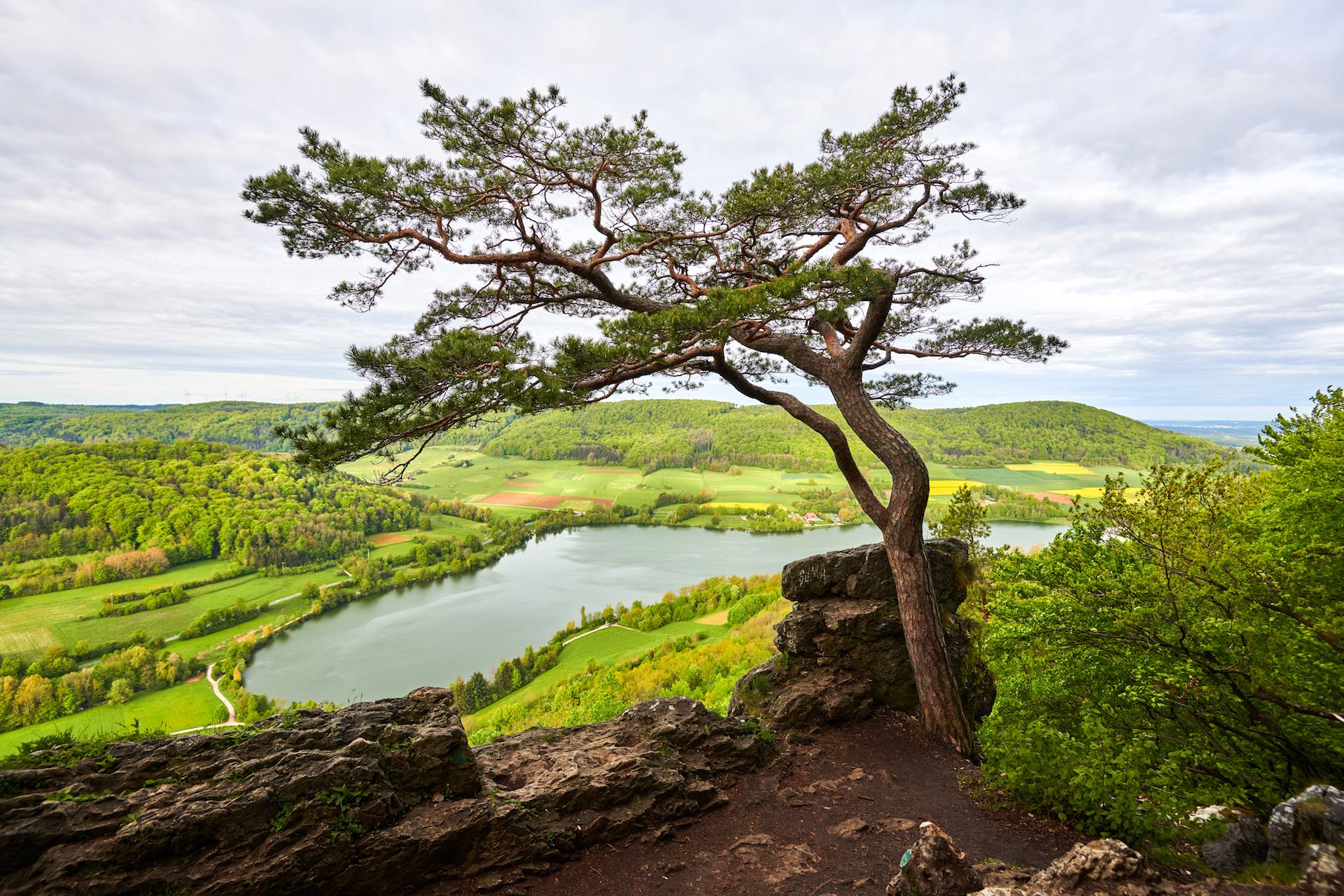 Happurger See: Panoramawanderung zum Hohler Fels
