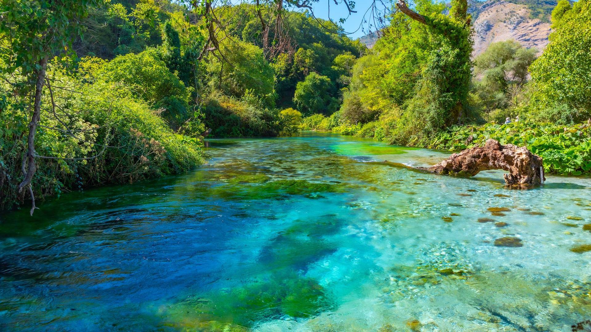 Syri i KaltÃ«r: Wasserreichste Quelle â€žThe Blue Eyeâ€œ in Albanien
