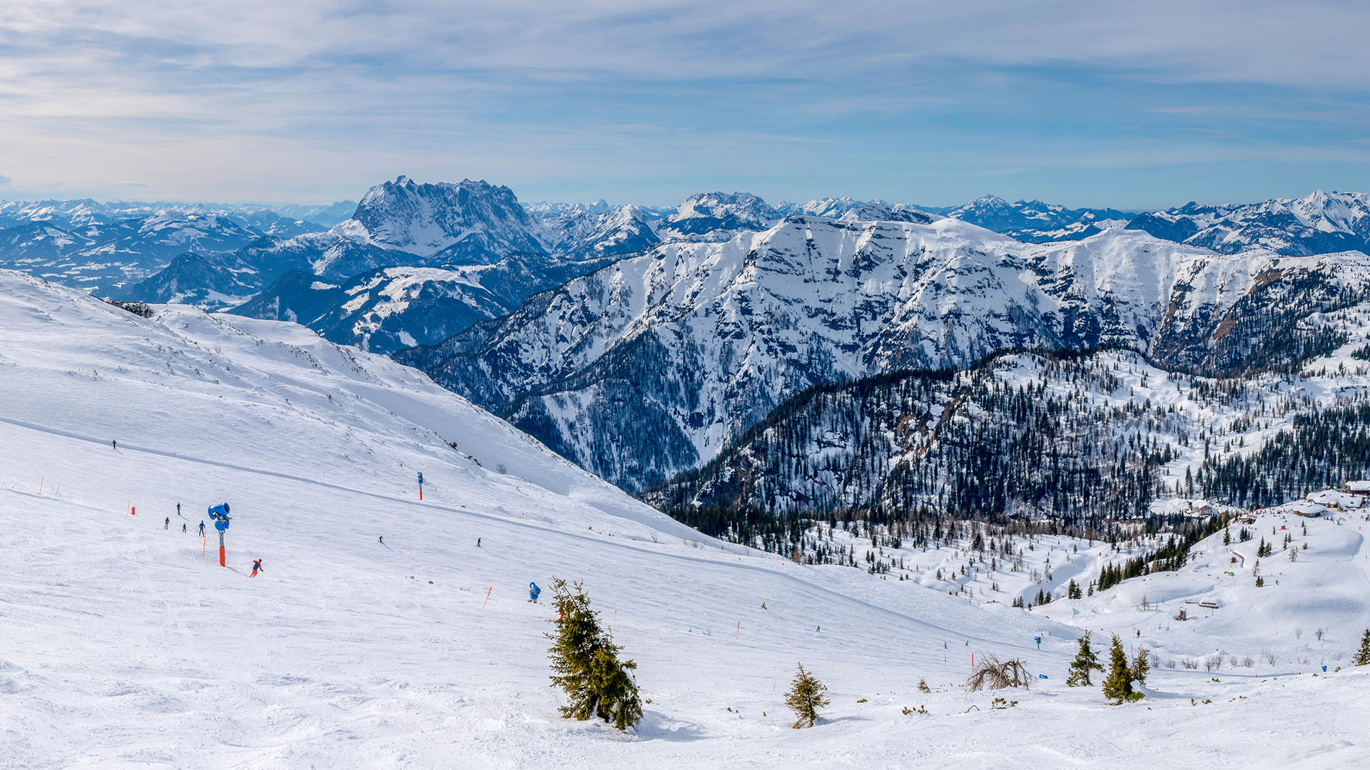 Steinplatte-Winklmoosalm: Skifahren im FrÃ¼hling