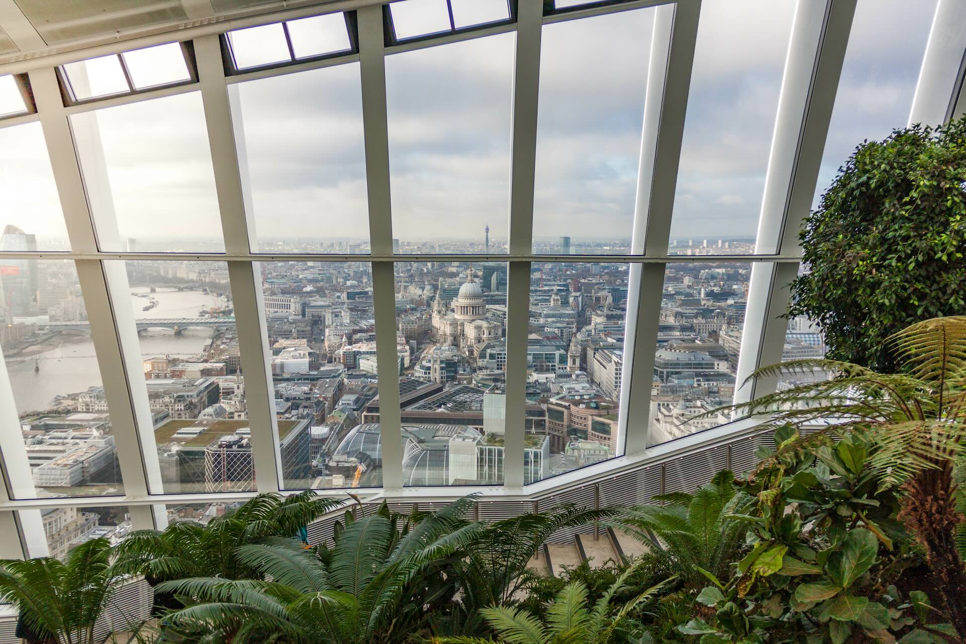 Sky Garden in London: GrÃ¼ne Oase in 160 Meter HÃ¶he